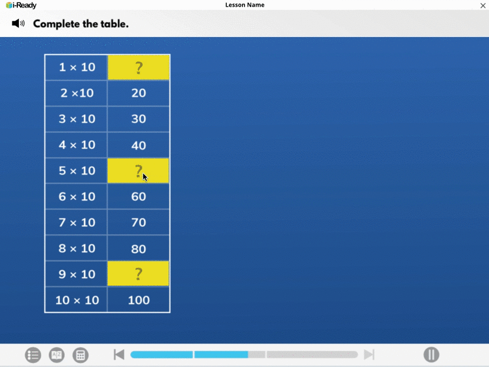 Multi-field assessment interaction