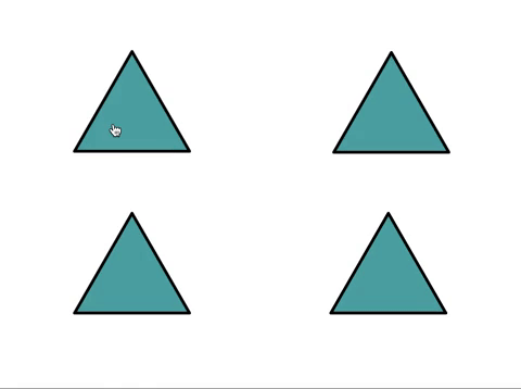Simplified shapes interaction