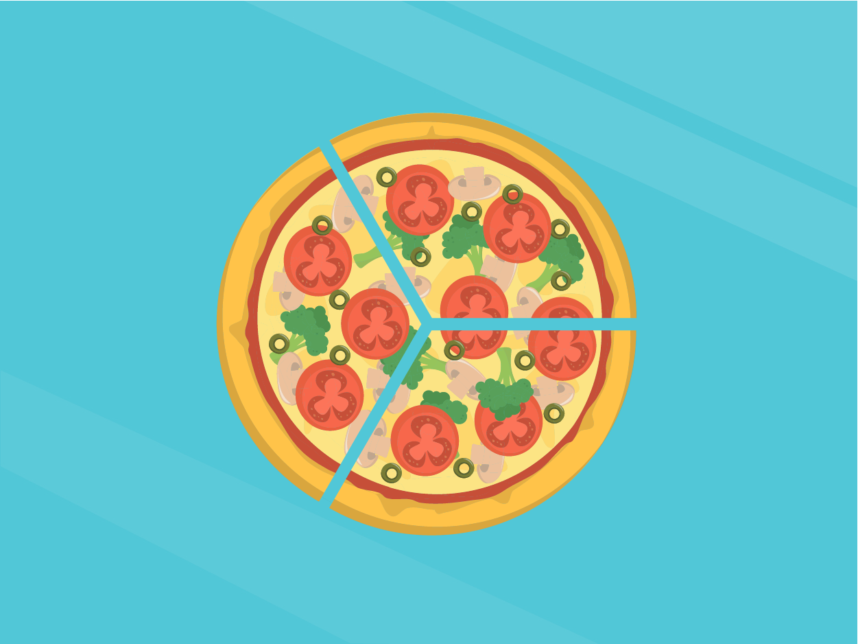 Pizza header illustration