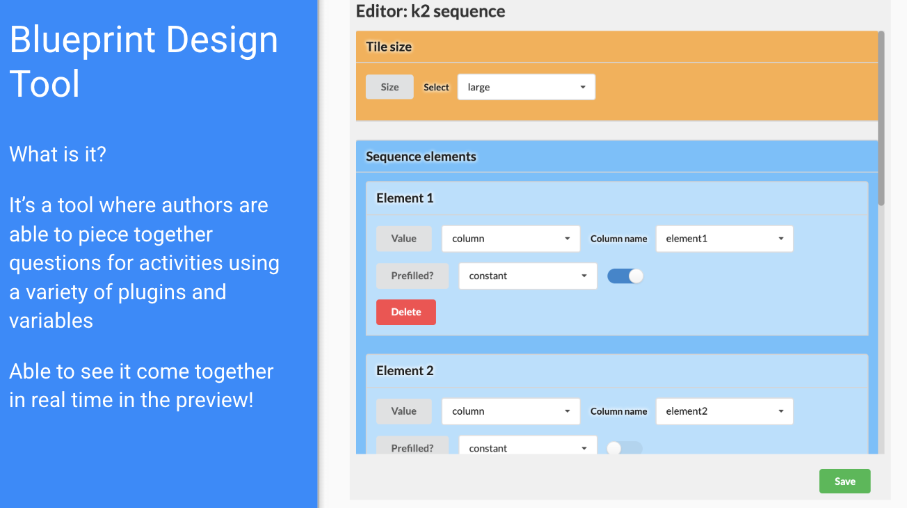 Blueprint Design Tool editor