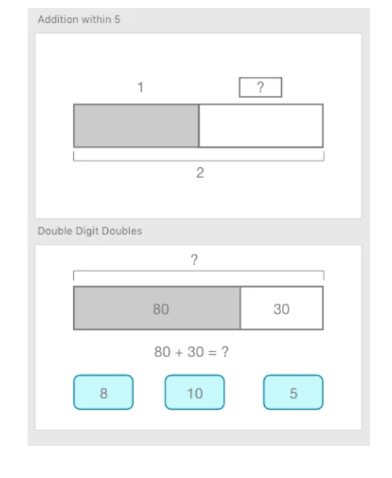 Math template examples