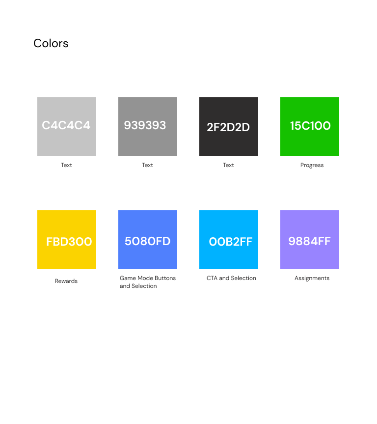 Vocalex color palette